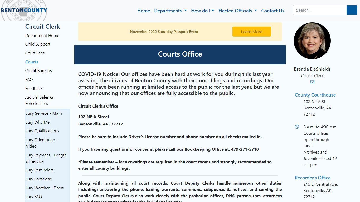 Benton County Court Docket